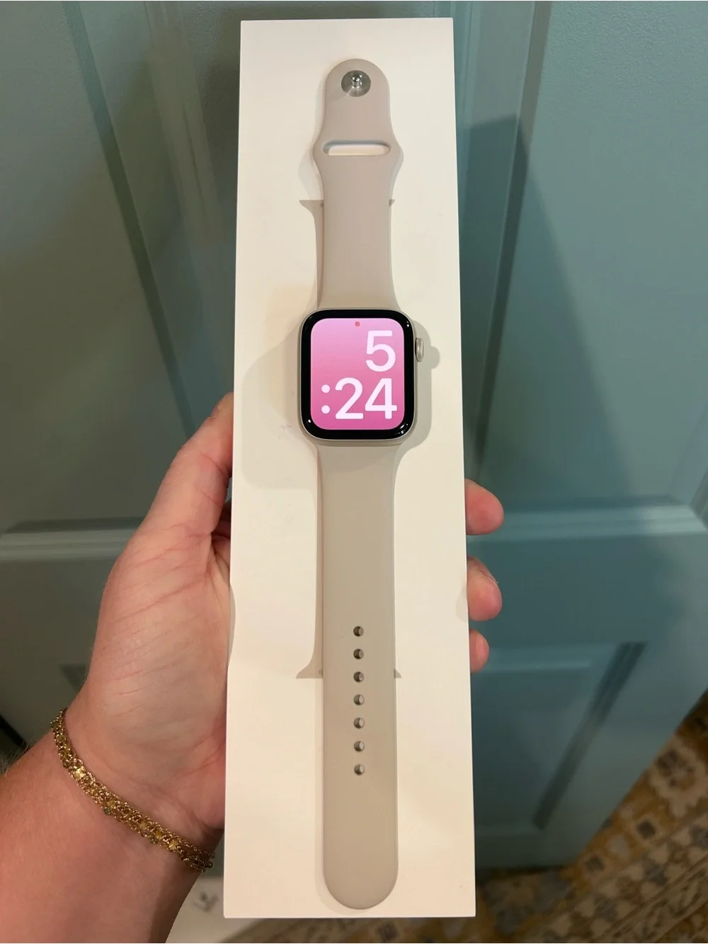 ✨Apple Watch SE 2 Cellular 44mm Starlight Aluminum Case with Starlight - M/L✨